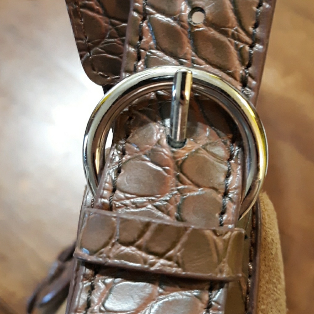 EUC Croft and Barrow brown sueded purse - Picture 4 of 6